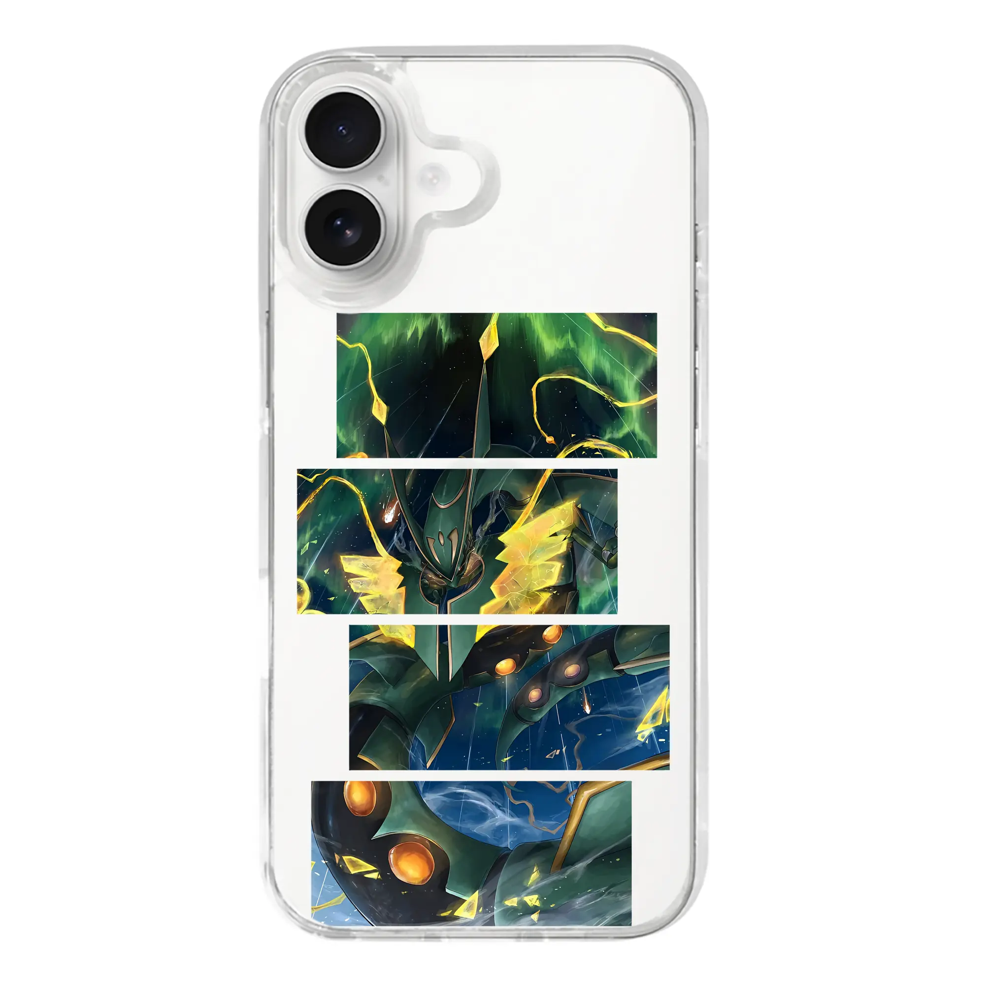 ポケモン グッズ,レックウザ - iPhone 17シリーズ 透明スマホケース – 薄型・耐衝撃・精密フィット保護カバー